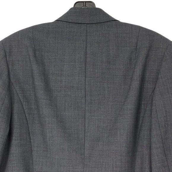 Womens Jones New York Platinum Blazer Charcoal Size 10 Stretch 3146 Washable - Picture 8 of 9